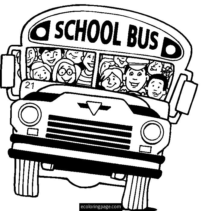 Coloriage Bus scolaire jaune bondé d'enfants - Enfants à imprimer