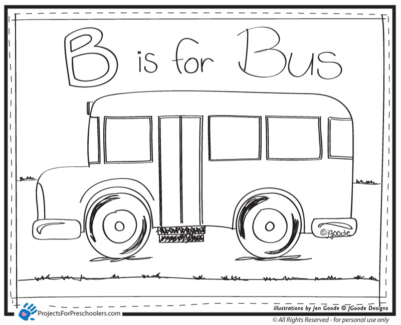 Coloriage Autobus urbain en circulation dans la ville - Enfants à imprimer
