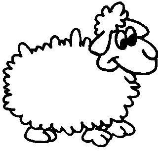 Coloriage Dessin D'Un Mouton - Mouton à imprimer