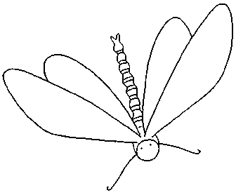 Coloriage Libellule