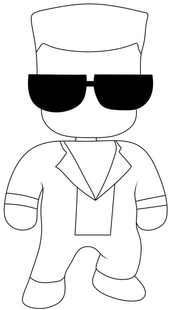 Coloriage Dessin De Stumble Guys - Stumble guys à imprimer