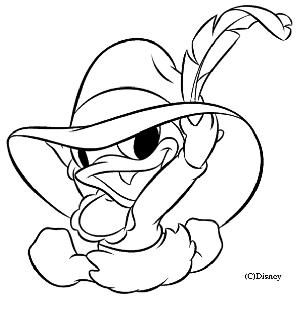 Coloriage Dessin Disney Bébé Daisy Chapeau - Alphabet disney à imprimer