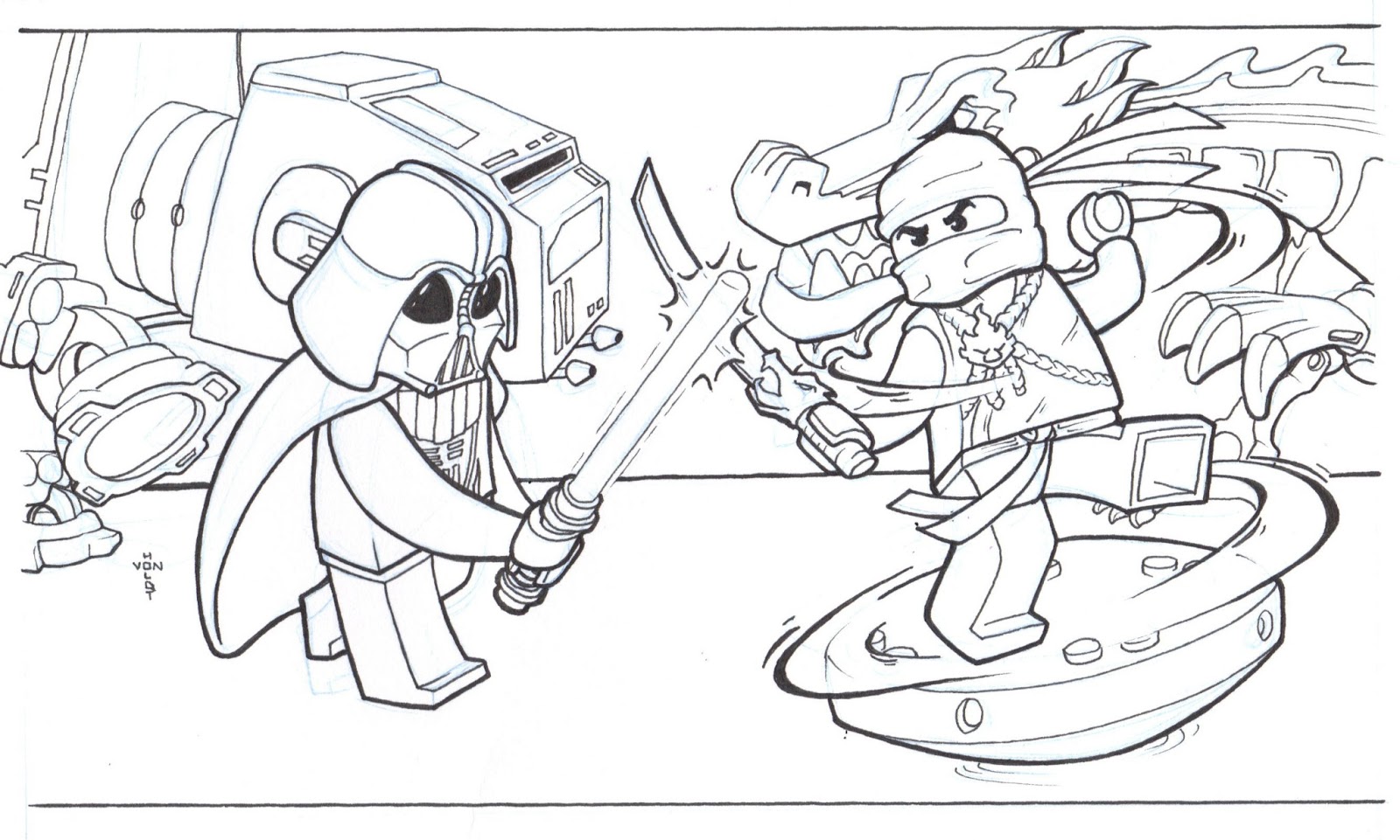 Coloriage Dessin Lego 10 - Lego à imprimer