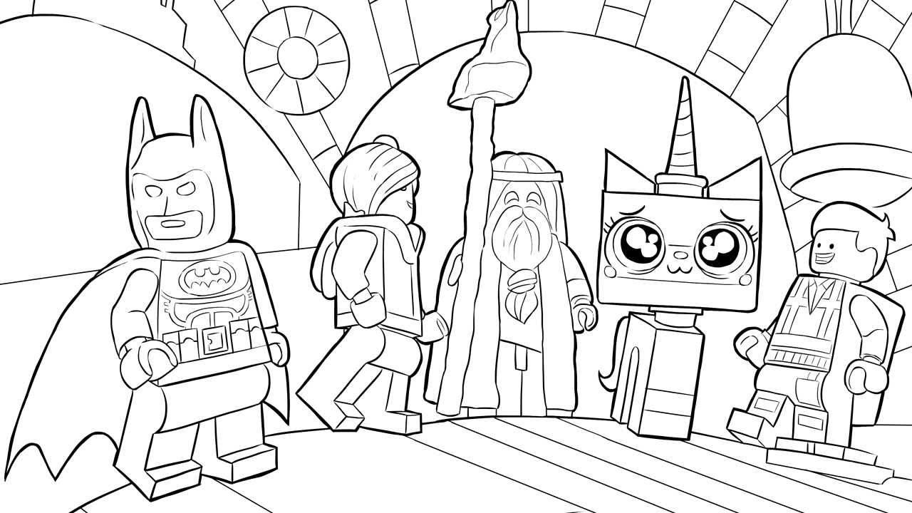 Coloriage Personnage Lego classique avec accessoires - Lego à imprimer
