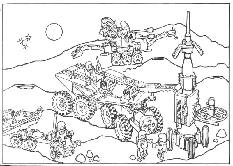 Coloriage Minifigurine Lego avec détails amusants - Lego à imprimer