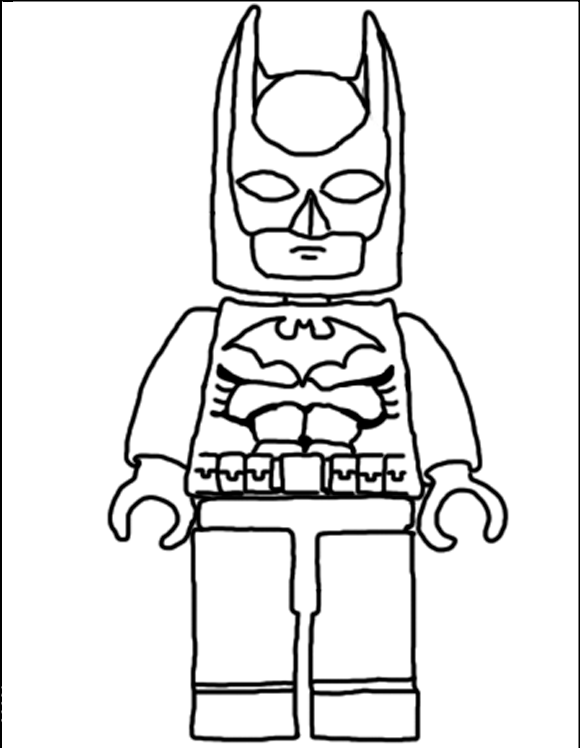 Coloriage Personnage Lego en tenue de chevalier - Lego à imprimer