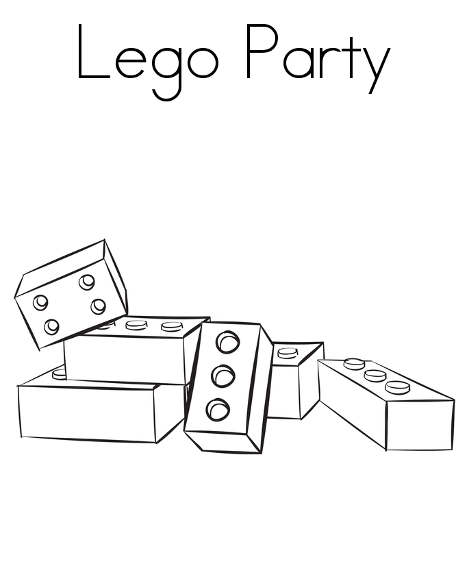 Coloriage Héros Lego avec armure et épée - Lego à imprimer