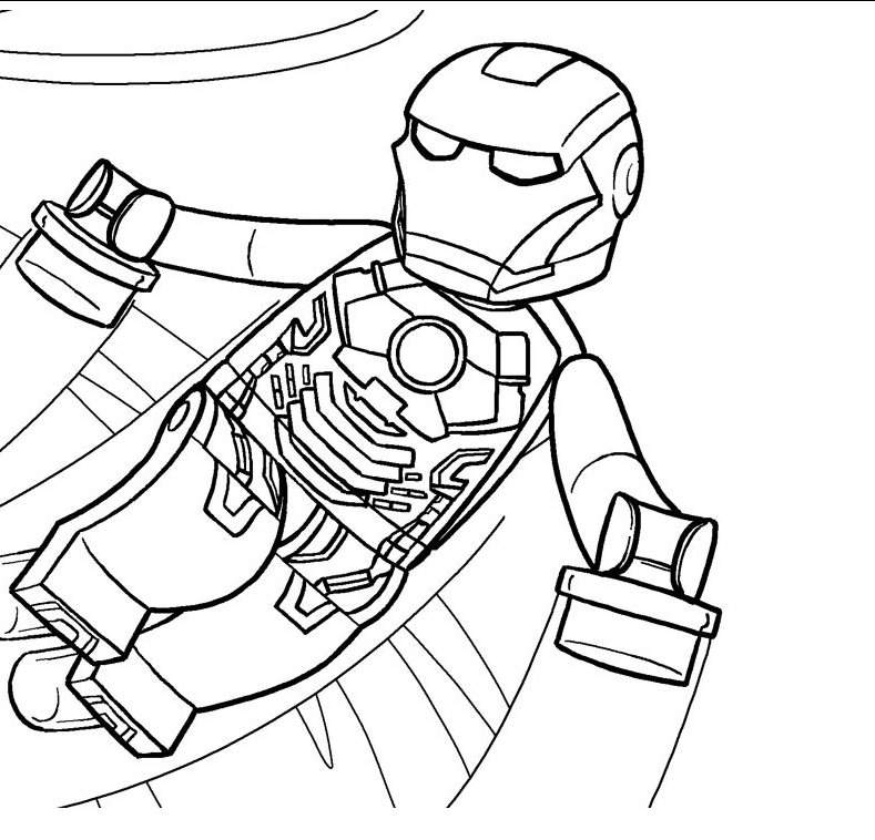 Coloriage Personnage Lego en costume fantaisiste - Lego à imprimer