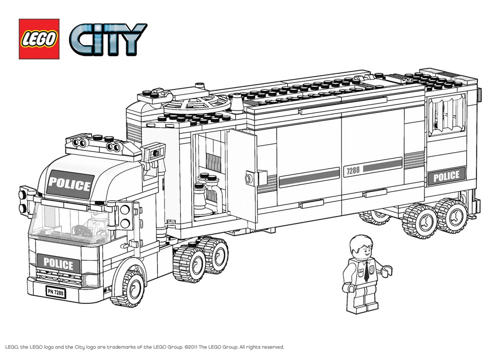 Coloriage Personnage Lego en tenue de super-héros - Lego à imprimer