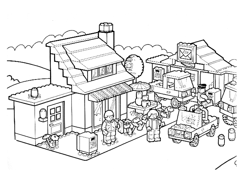 Coloriage Dessin Lego 8 - Lego à imprimer