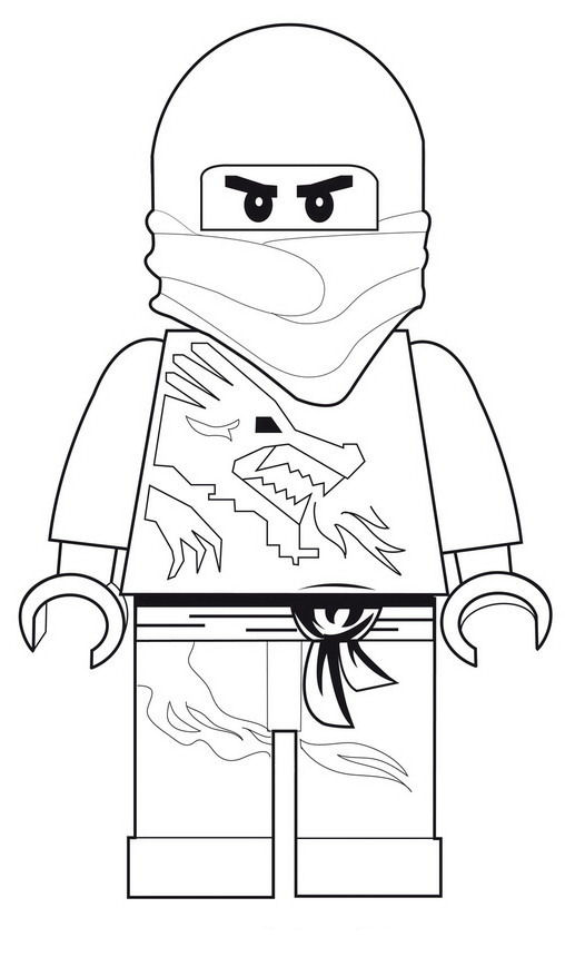 Coloriage Minifigurine Lego avec casque et outils - Lego à imprimer