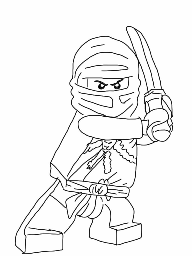 Coloriage Figurine Lego chevalier avec armure complète - Lego à imprimer