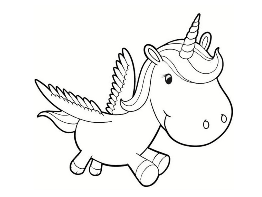 Coloriage Dessin Licorne Minon - Dessin à imprimer