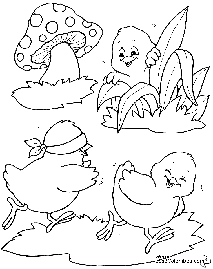 Coloriage Lapin de Pâques tenant un panier d'œufs - Pâques à imprimer