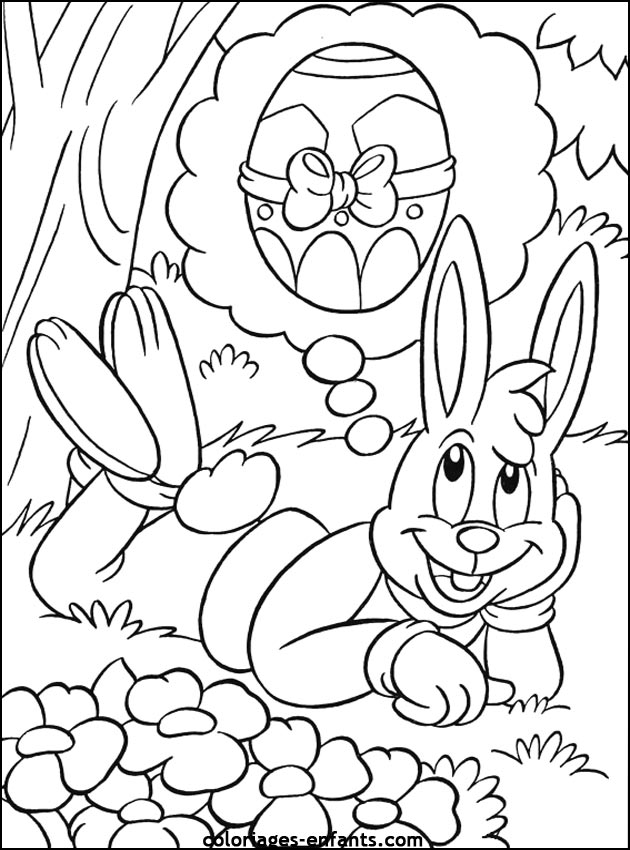 Coloriage Poussin éclos sortant de sa coquille - Pâques à imprimer