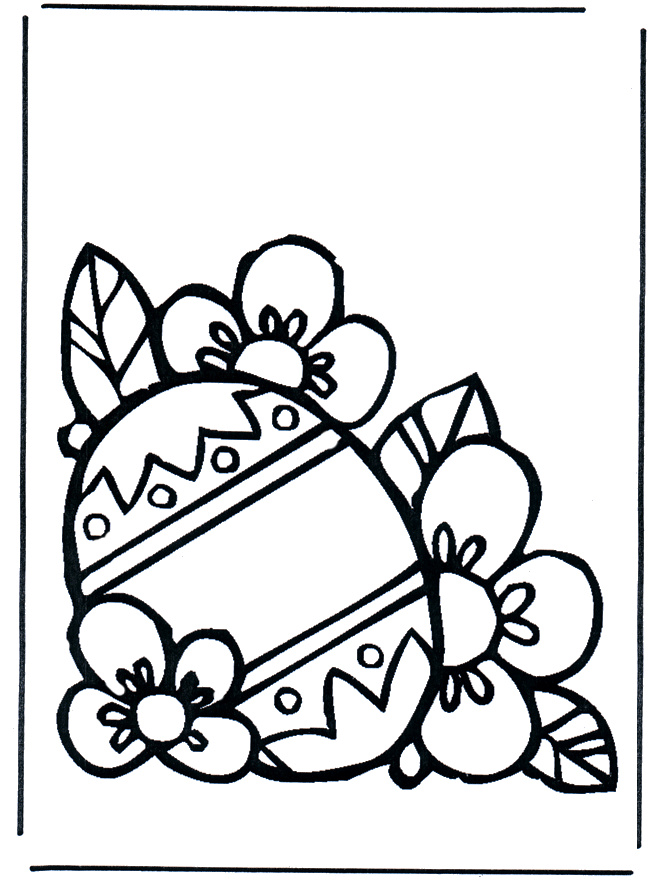 Coloriage Poussins de Pâques dans le nid - Pâques à imprimer