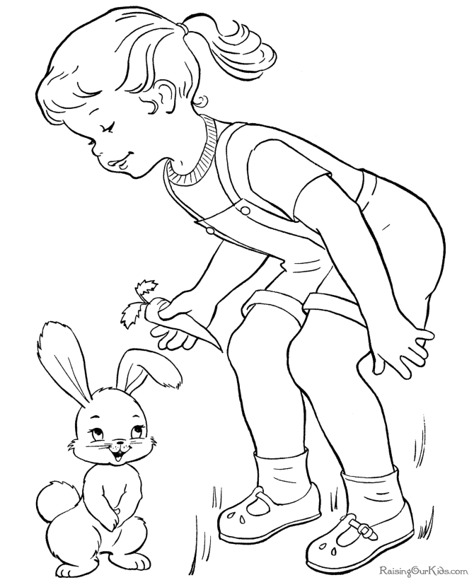 Coloriage Poussin de Pâques sortant de son œuf - Pâques à imprimer