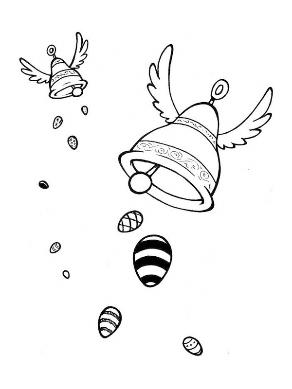 Coloriage Poussin de Pâques avec œuf décoré - Pâques à imprimer