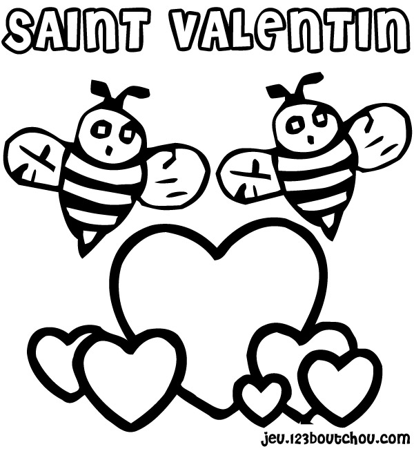 Coloriage Saint-Valentin