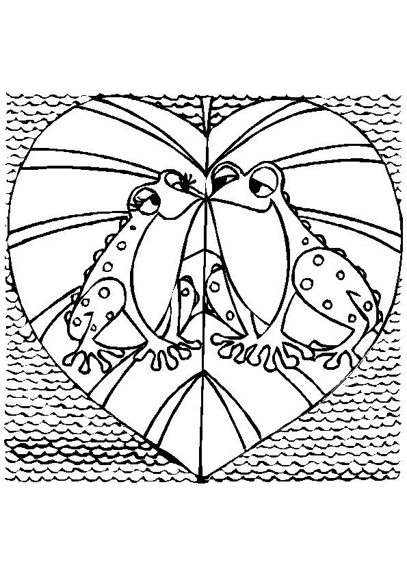 Coloriage Cupidon décochant une flèche d'amour - Saint-Valentin à imprimer