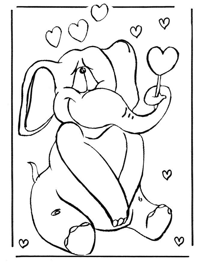 Coloriage Roses entrelacées avec cœurs enlacés - Saint-Valentin à imprimer