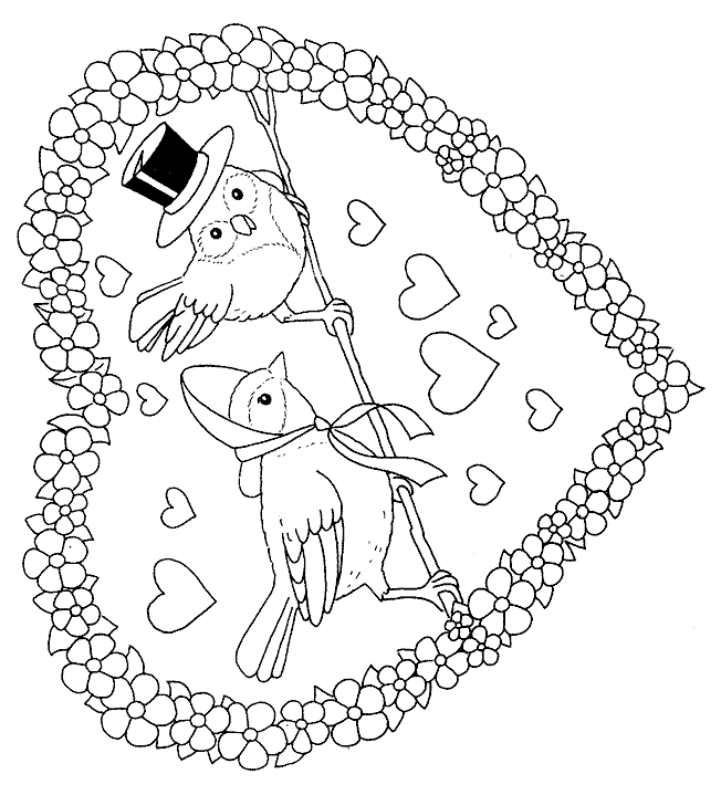Coloriage Cupidon tirant sa flèche d'amour - Saint-Valentin à imprimer