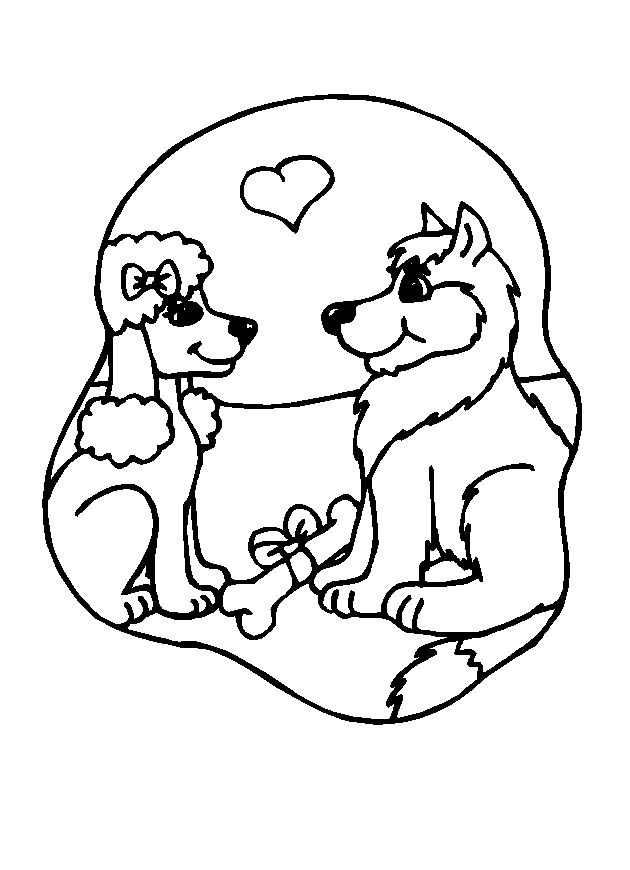 Coloriage Cœur romantique de la Saint-Valentin - Saint-Valentin à imprimer