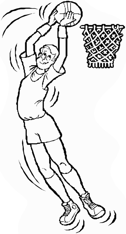 Coloriage Dessin Smash - Basketball à imprimer