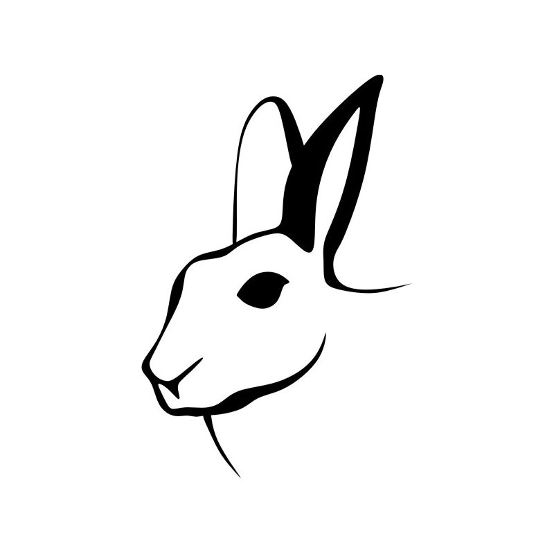 Coloriage Dessin Tête De Lapin - Lapin à imprimer
