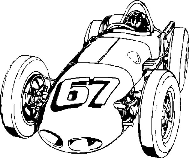 Coloriage Dessin Voiture De Course - Voiture à imprimer