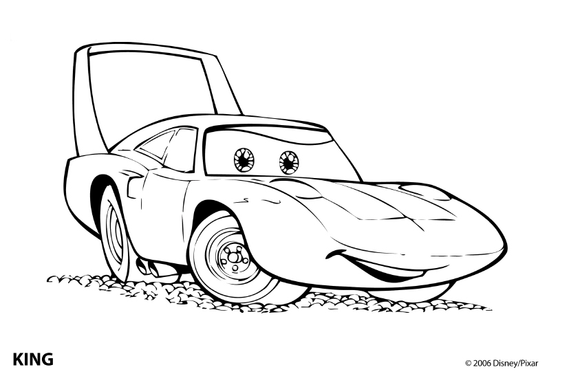Coloriage Voiture sportive rapide à colorier - Enfants à imprimer