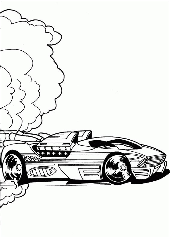 Coloriage Dessin Voiture Hot Wheels - Voiture à imprimer