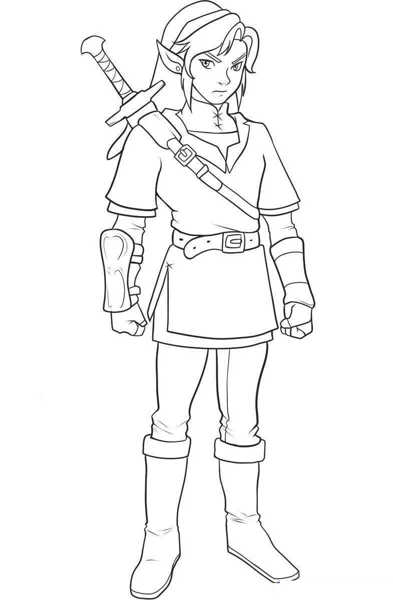 Coloriage Dessin Zelda 12 - Zelda à imprimer