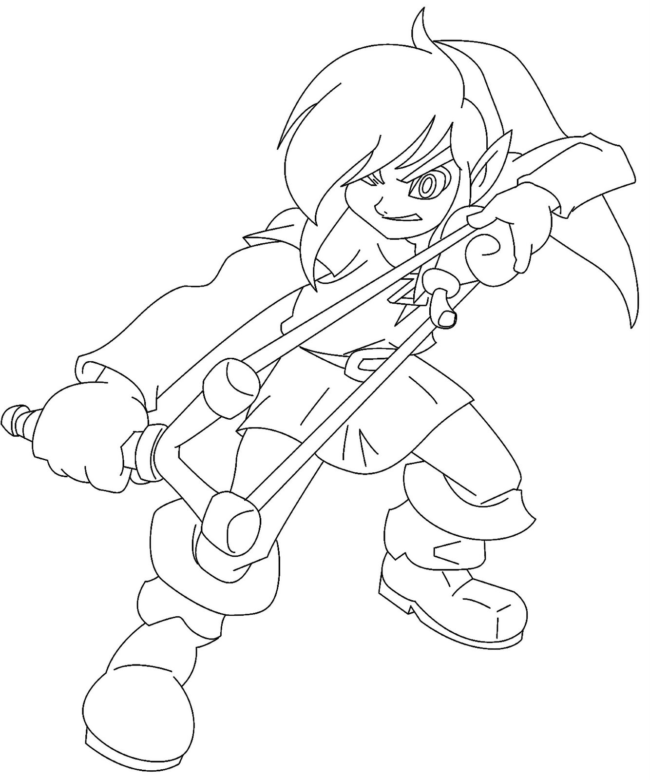 Coloriage Dessin Zelda 14 - Zelda à imprimer