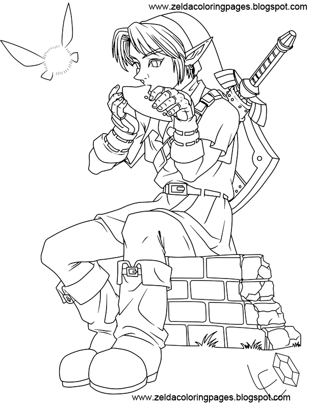 Coloriage Dessin Zelda 19 - Zelda à imprimer