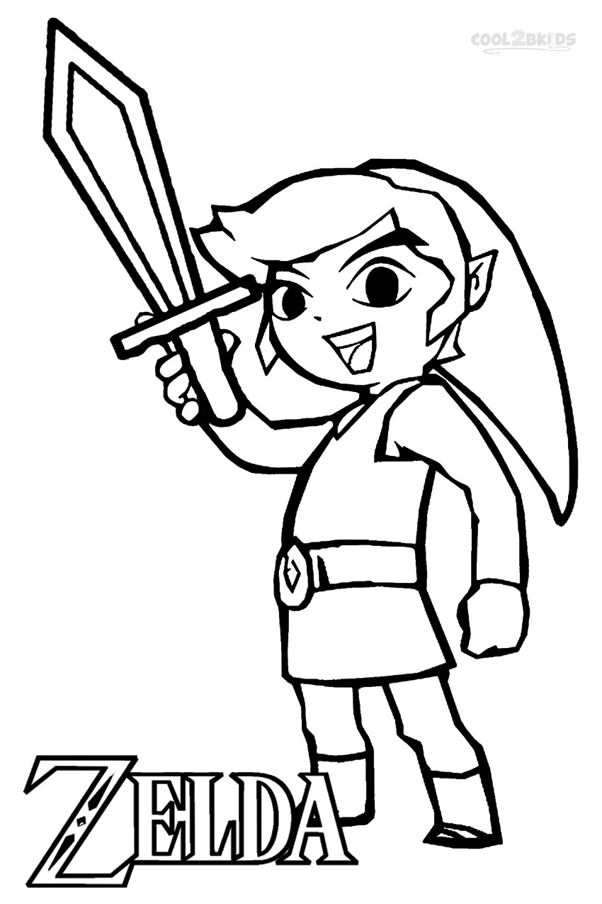 Coloriage Dessin Zelda 6 - Zelda à imprimer