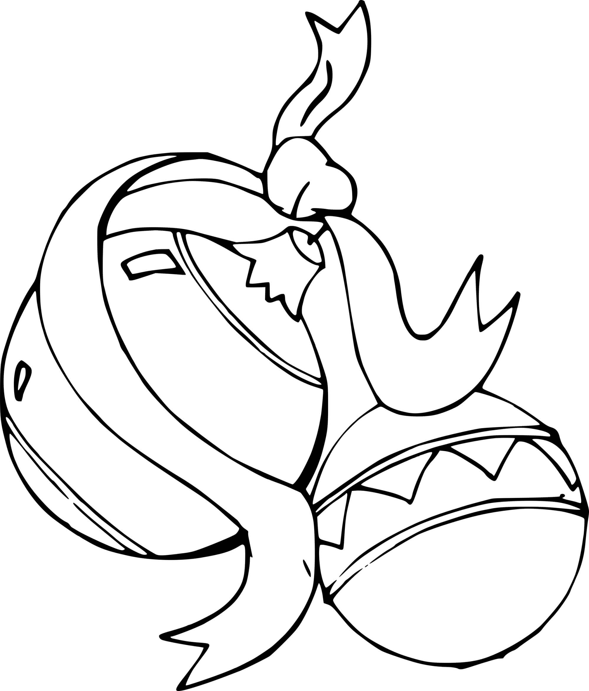 Coloriage Deux Boules De Noël Ensemble - Boule de Noël à imprimer