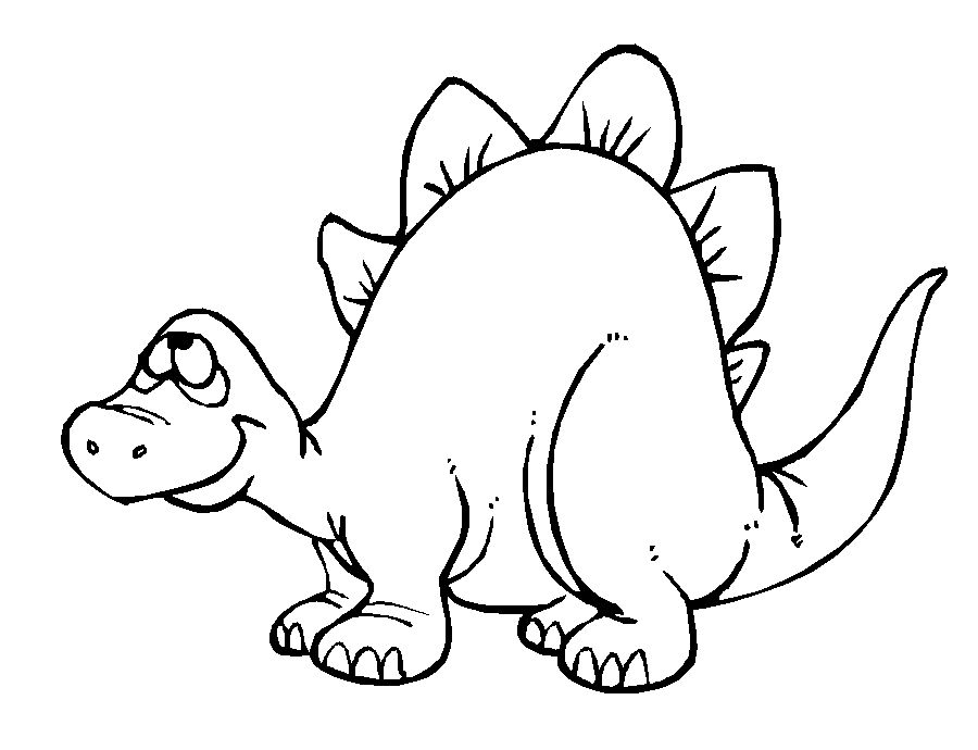 Coloriage Tyrannosaure Rex aux dents acérées - Dinosaure à imprimer
