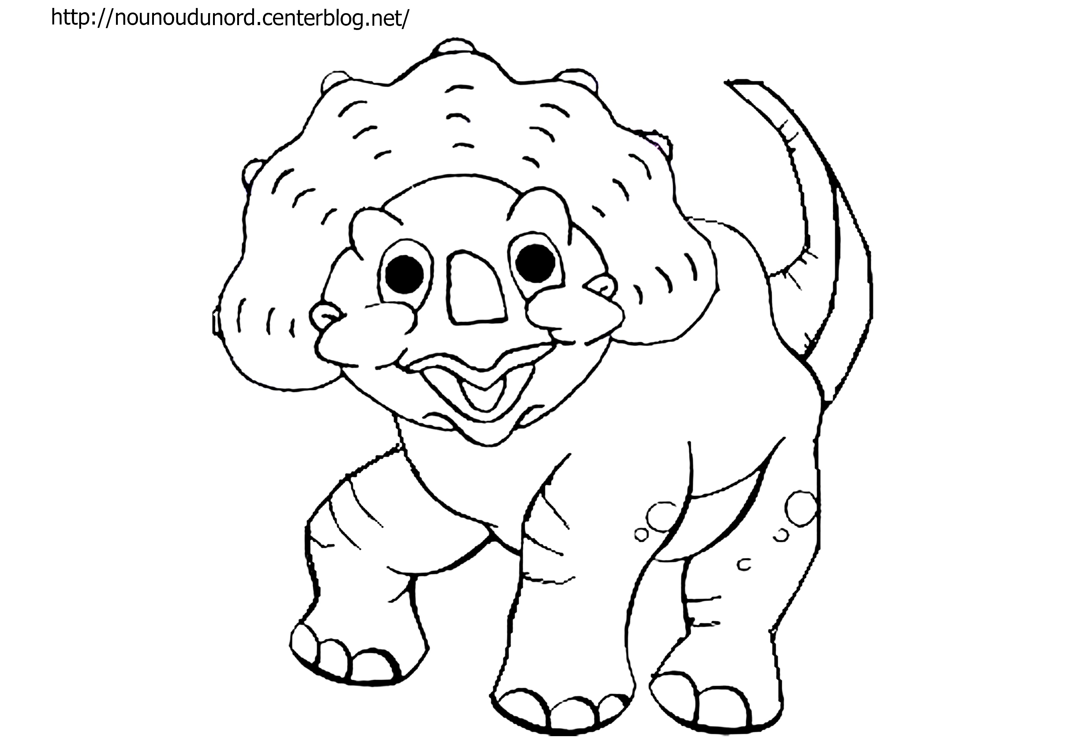 Coloriage Stégosaure aux plaques dorsales - Dinosaure à imprimer