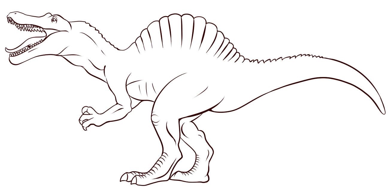 Coloriage Dinosaure Jurassic World Enfant - Jurassic world park à imprimer