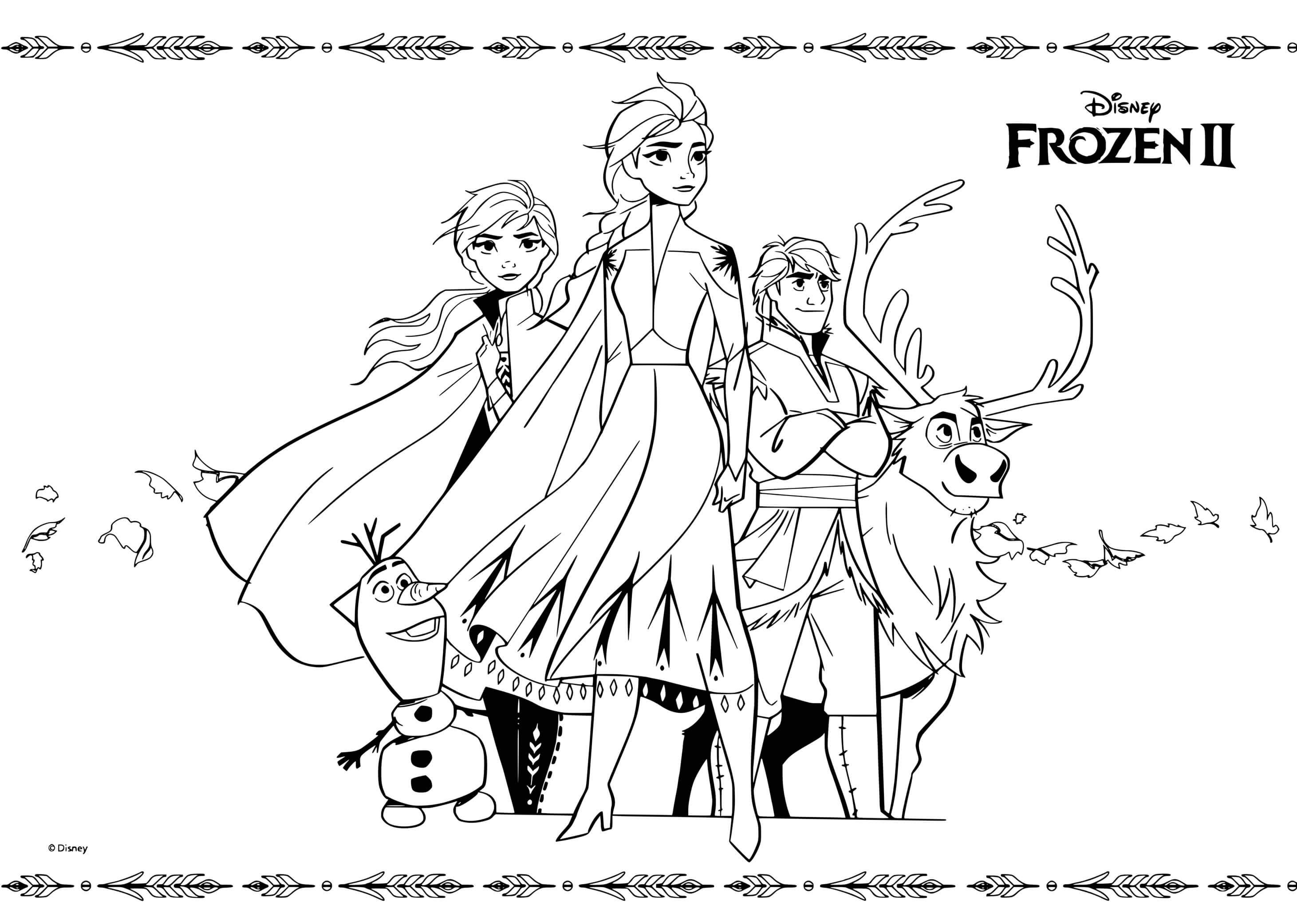 Coloriage Disney Reine Des Neiges 2 Kids Movie - La Reine des neiges 2 à imprimer