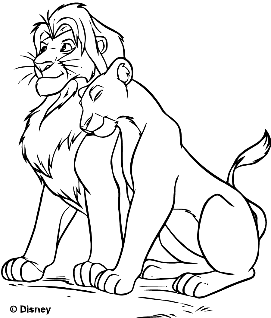 Coloriage Disney Le Roi Lion 2019 - Disney à imprimer