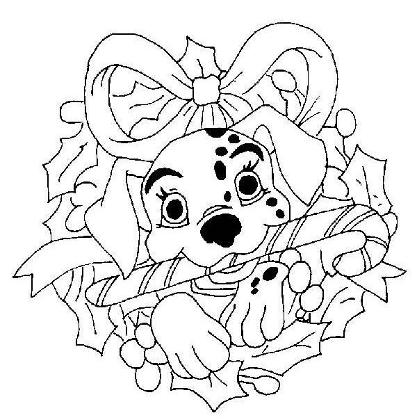Coloriage Disney Noël 17 - Noël Disney à imprimer