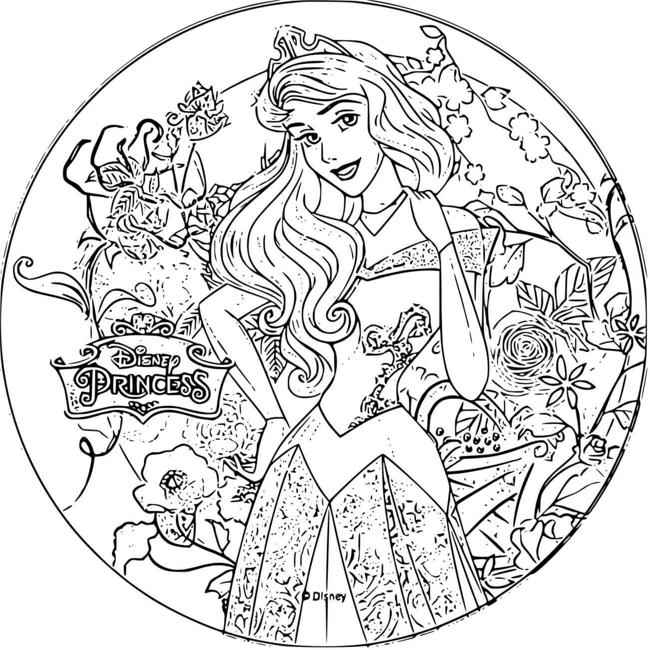 Coloriage Disney Princesse Aurore - Aurore à imprimer