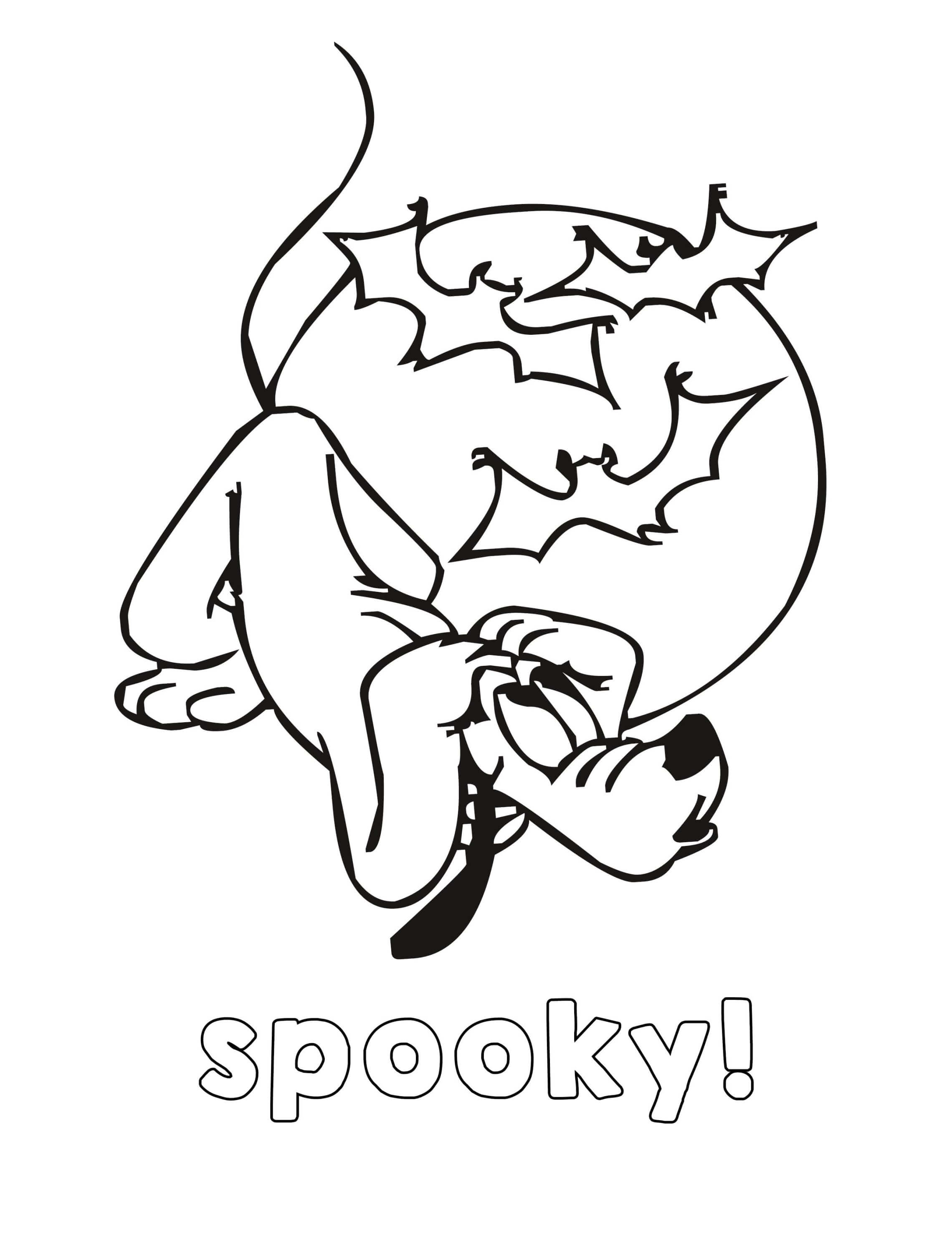 Coloriage Disney Spooky Halloween - Halloween à imprimer