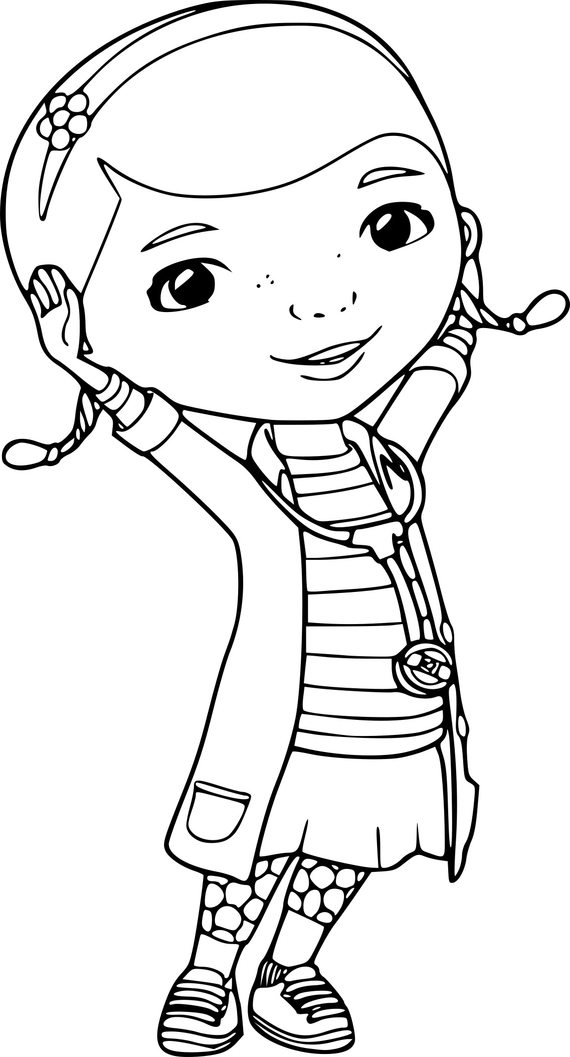 Coloriage Docteur La Peluche - Docteur médecin à imprimer
