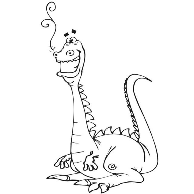 Coloriage Dragon Pour Enfants - Dragon à imprimer