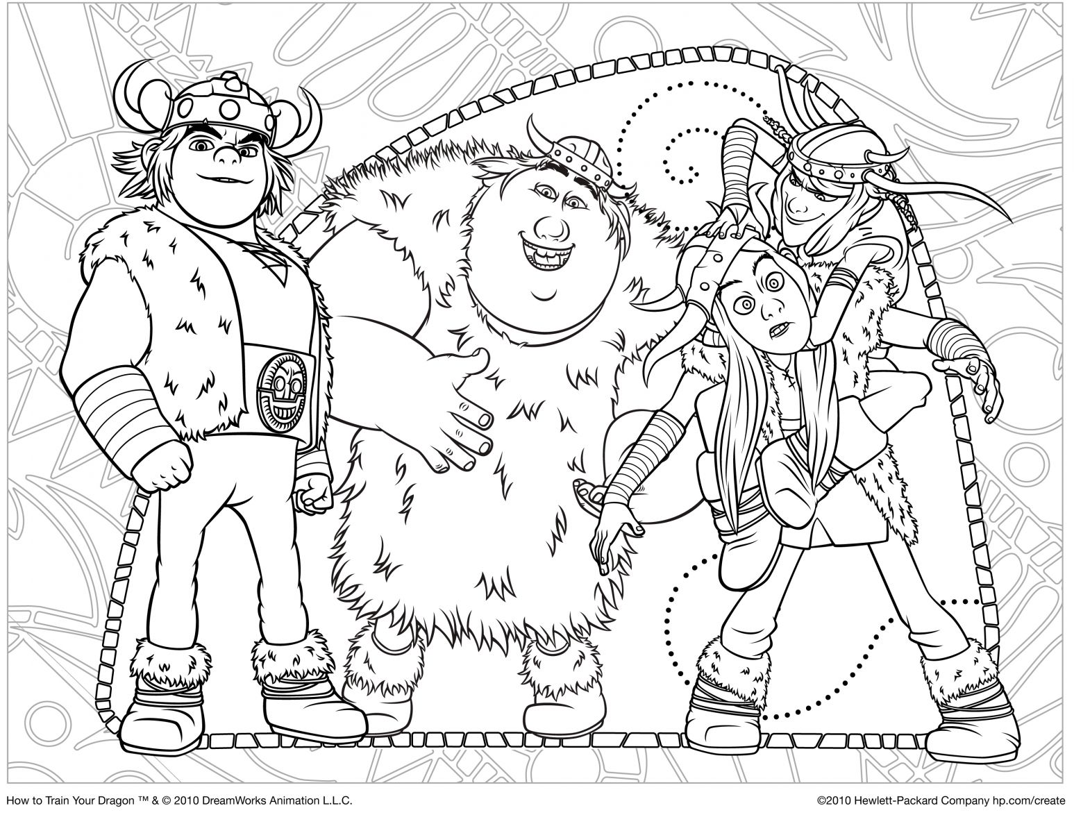 Coloriage Dragons Le Film - Dragon à imprimer