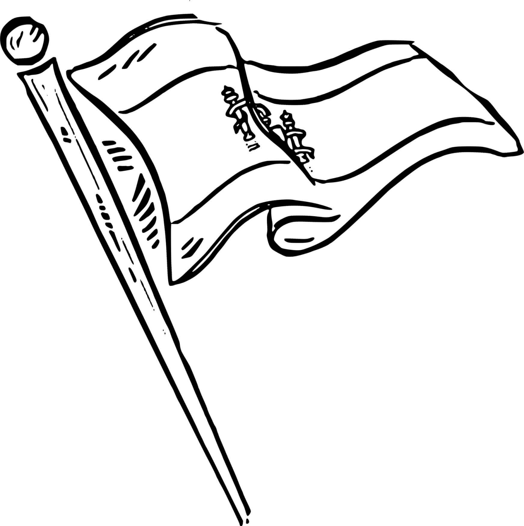 Coloriage Drapeau Espagne Trois Bandes Horizontales Rouge Jaune Rouge - Espagne à imprimer