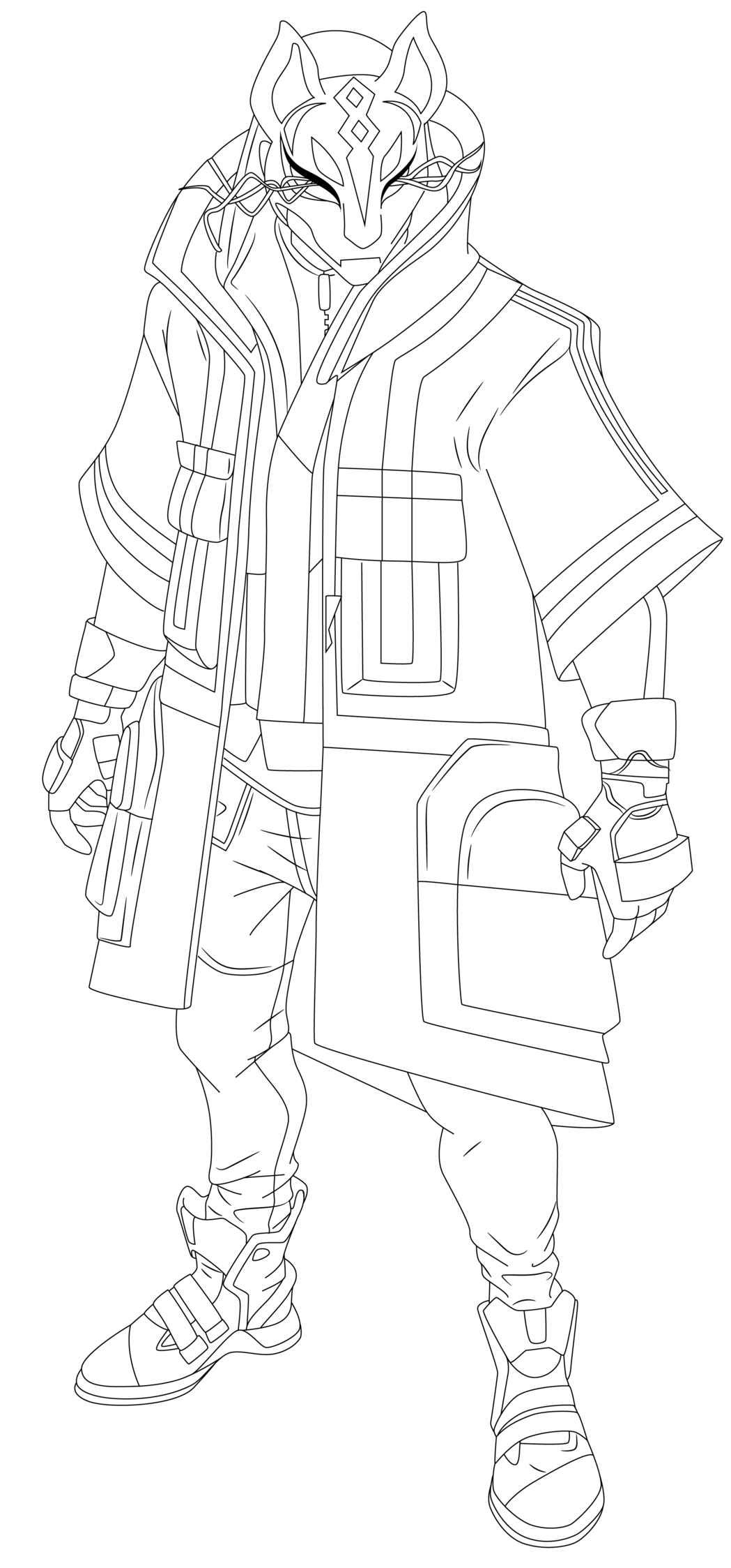 Coloriage Drift Fortnite Hd - Fortnite à imprimer